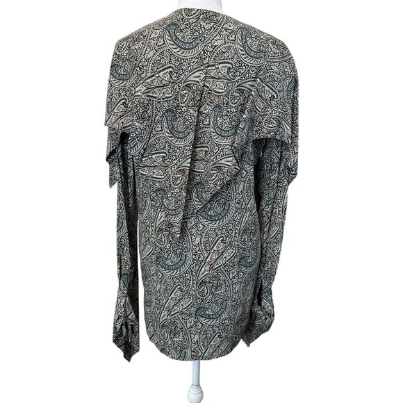 Rosetta Getty Paisley Scarf Top Size 4 - Picture 12 of 14